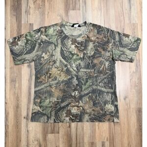 Vintage Advantage Timber Camo Hunting T-Shirt Men's XL Short Sleeve‎